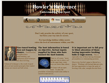 Tablet Screenshot of bowlersreference.com